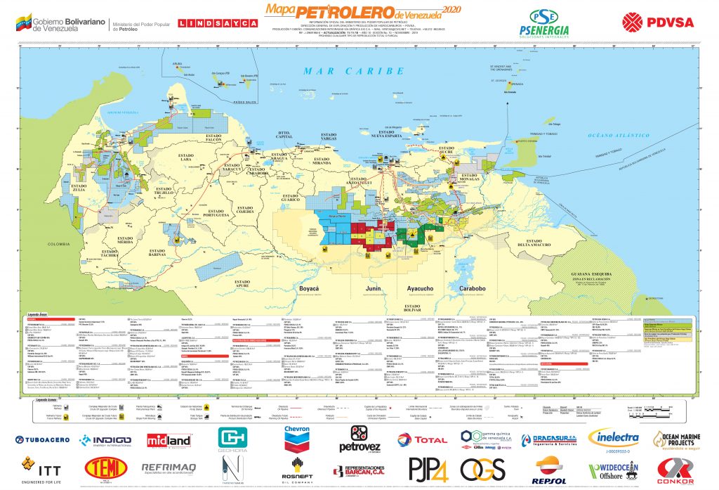 Mapa Petrolero de Venezuela CIVG 2020